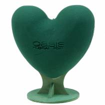 Produkt Pianka florystyczna Serce 3D ze stopą Pianka florystyczna zielona 30cm x 28cm