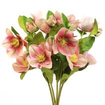 Produkt Elegancki bukiet różowych róż świątecznych – 35 cm 6 szt.