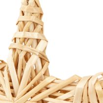 Produkt Gwiazdki dekoracyjne choinkowe rattan naturalny 11cm 6 szt.