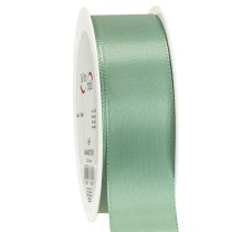 Produkt Wstążka dekoracyjna tafta wstążka prezentowa zielona szałwiowa 40mm 50m