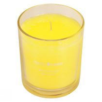 Produkt Świeca zapachowa w szkle o letnim zapachu Frangipani Yellow W8cm