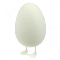 Produkt Jajko ozdobne z nóżkami Pisanka biała Dekoracja stołu Figurka wielkanocna wys.25cm