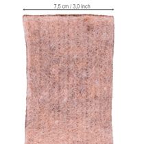 Produkt Wstążka filcowa dwukolorowa wstążka do doniczek wstążka z filcu wełnianego różowo-czerwona 7,5 cm 5 m