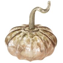 Produkt Szklana dekoracja stołu dynia jesienna szklana metalowa dynia wys. 14cm 2 szt.
