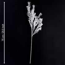 Produkt Sztuczna gałązka matowa dekoracyjna zimowa ozdoba biała 78cm 2szt