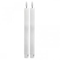 Produkt Świeca stołowa LED świeca woskowa ciepła biała na baterię Ø2cm 24cm 2szt