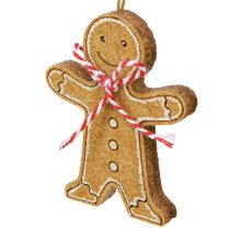 Produkt Piernikowy ludzik do zawieszenia, włókno drzewne, różne kolory, 8 cm, 12 szt.