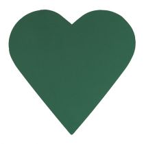 Produkt Materiał wtykany w kształcie serca z pianki kwiatowej zielony 46cm x 45cm 2szt