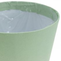 Produkt Doniczka papierowa, skrytka, doniczka niebieska/zielona Ø11cm W10cm 4szt