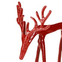 Produkt Renifer ozdoba metalowa figurka świąteczna czerwona 16×13×19cm