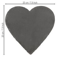 Produkt Talerz łupkowy ozdobny serce łupkowe serce łupkowe 20cm 1 szt.