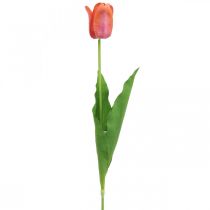 Produkt Tulipan sztuczny kwiat czerwony, pomarańczowy Sztuczny wiosenny kwiat wys.67cm