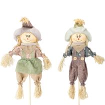 Produkt Strach na wróble na patyku wtyczka zielono niebieska wys. 45/68cm 4 szt.