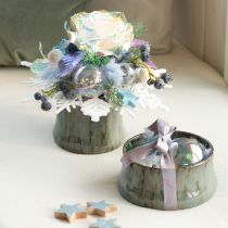 Produkt Szklana kula o wyglądzie masy perłowej z mieniącym się połyskiem, 6 cm, 24 sztuki