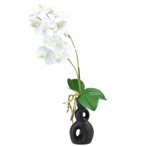 Produkt Biała Orchidea na Pick Sztuczny Phalaenopsis Real Touch 39cm