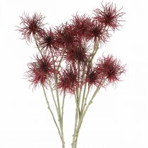 Produkt Xanthium sztuczny kwiat jesienny dekoracja czerwony 6 kwiatów 80cm 3szt