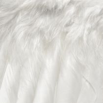 Produkt Skrzydła anioła z białych piór – romantyczna dekoracja świąteczna do zawieszenia 25×18cm 3szt