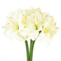Produkt Sztuczna gwiazda rycerska jak prawdziwe sztuczne kwiaty biały amarylis 40cm 3szt