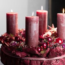 Produkt Jasnoczerwone gałązki jagód – idealne do dekoracji świątecznych, 30 cm – zestaw 6 sztuk