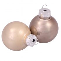 Produkt Mini bombki choinkowe szklane bombki kaszmirowe Ø3cm 22 szt