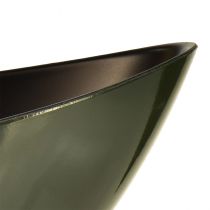 Produkt Stylowa miska łódka w kolorze ciemnozielonym - idealna do sadzenia - 39cm 2szt