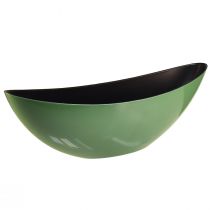 Produkt Nowoczesna miska w kształcie półksiężyca w kolorze zielonym wykonana z tworzywa sztucznego 39 cm - uniwersalna do dekoracji - 2 sztuki