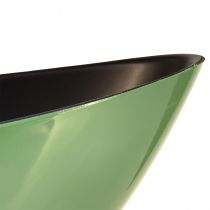 Produkt Nowoczesna miska w kształcie półksiężyca w kolorze zielonym wykonana z tworzywa sztucznego 39 cm - uniwersalna do dekoracji - 2 sztuki