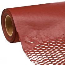 Papier do pakowania o strukturze plastra miodu, ciemnoczerwony, szer. 50,5 cm, dł. 250 cm