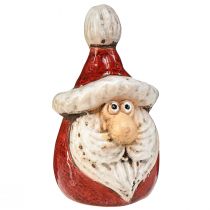 Produkt Śliczna ceramiczna figurka Świętego Mikołaja w kolorze czerwono-białym, 10cm - idealna dekoracja świąteczna - 4 sztuki