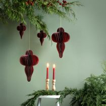 Produkt Ozdoba papierowa świąteczna Bordeaux wys. 40cm 2 szt.