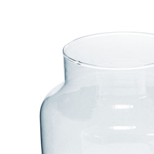 Produkt Szklany wazon Okrągły wazon na kwiaty Duży 100% szkło z recyklingu H20 Ø17cm