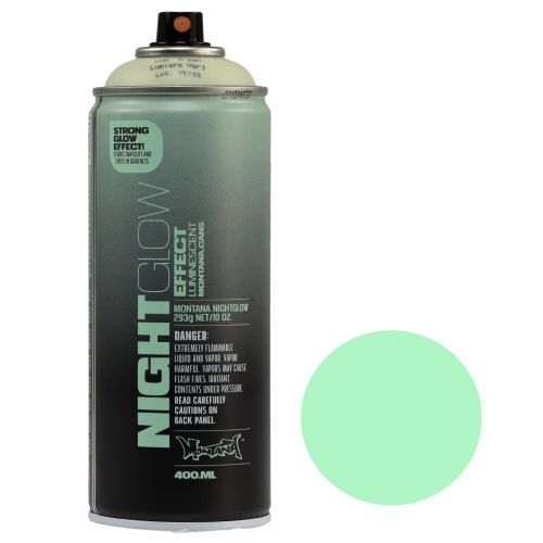 Farba fluorescencyjna w sprayu Nightglow Green 400ml