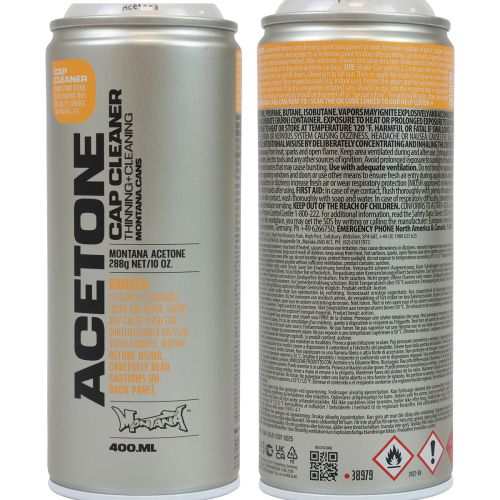 Produkt Acetonowy środek czyszczący w sprayu + rozcieńczalnik Montana Cap Cleaner 400ml