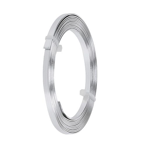 Produkt Drut płaski aluminiowy srebrny 5mm x 1mm 2,5m