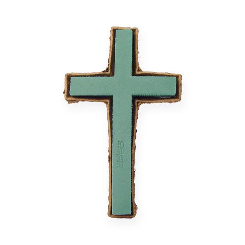 Produkt Krzyż piankowy mały zielony 42cm 4szt florystyka pogrzebowa