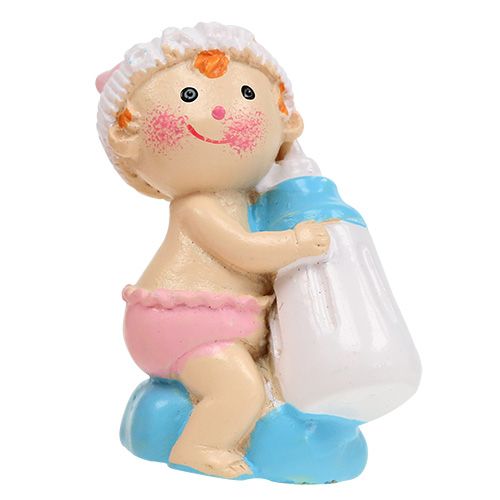 Produkt Figurka dekoracyjna baby blue, pink 4,5cm 2szt.