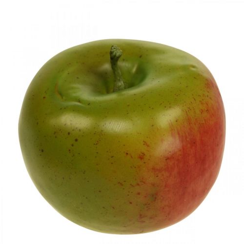 Dekoracyjne jabłko czerwono-zielone, ozdobne owoce, manekin do jedzenia Ø8cm