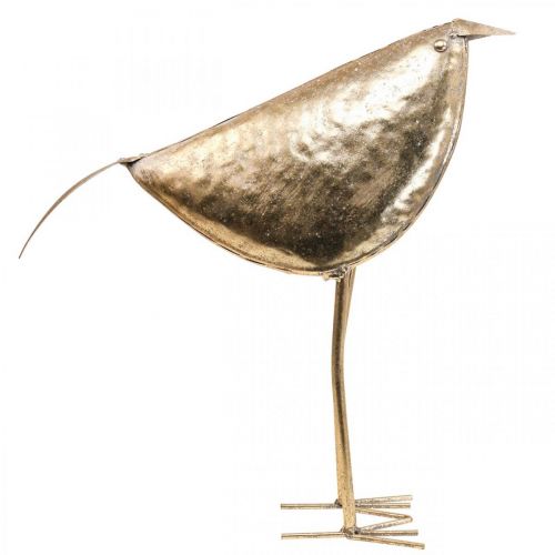 Produkt Deco ptaszek Deco figura ptaszek złota ozdoba metalowa 41×13×42cm