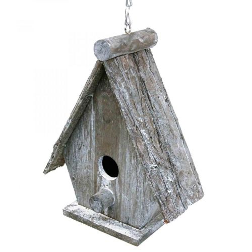 Produkt Dekoracyjny domek dla ptaków do zawieszenia Birdhouse Deco Szary W22cm