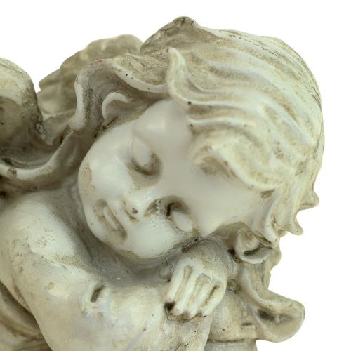 Produkt Anioł na grób Kremowy anioł na grób Śpiący anioł 6×5,5×8cm