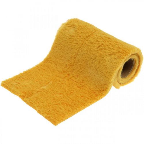 Produkt Futro Ribbon Yellow Faux Fur for Crafting Table Runner 15×150cm