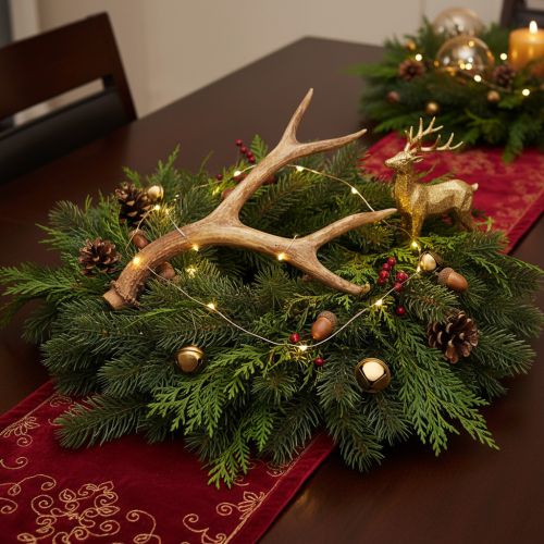 Produkt Sztuczne poroże, realistyczne, rustykalne, 32 cm