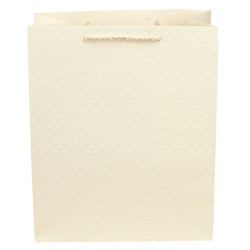 Produkt Torba na prezenty papierowa torba na prezenty kremowa 26×12×32cm 1 szt