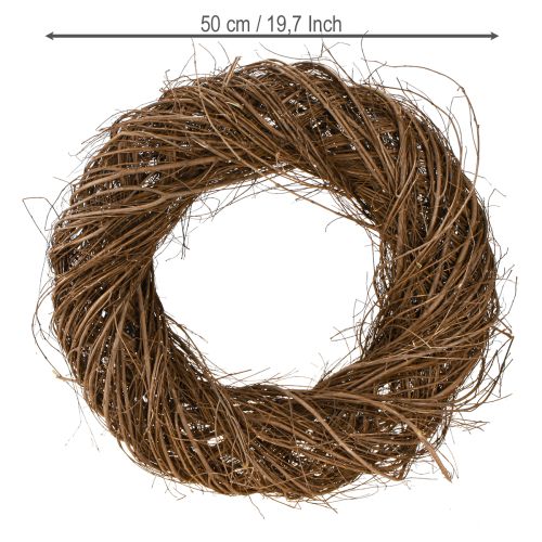 Produkt Duży dekoracyjny wianek wiązowy naturalny wianek wykonany z gałęzi Ø50cm