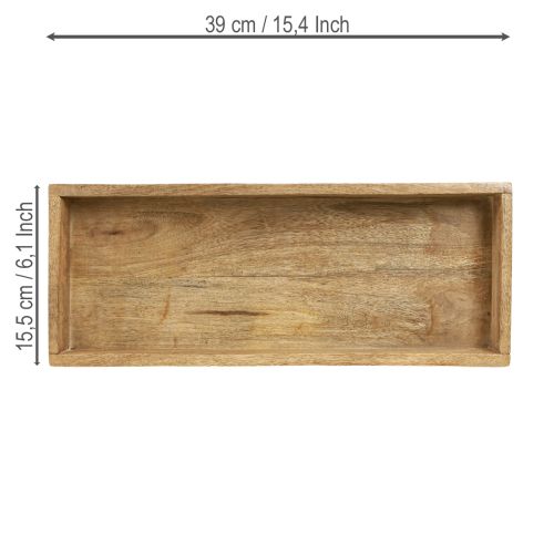 Produkt Taca drewniana prostokątna taca ozdobna drewniana 39×15,5×4cm 2szt