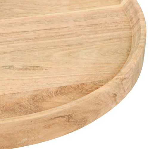 Produkt Okrągła drewniana taca wykonana z naturalnego drewna akacjowego Ø30cm W2,5cm