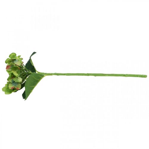 Produkt Sztuczna hortensja, dekoracja kwiatowa, kwiat jedwabiu zielony L44cm
