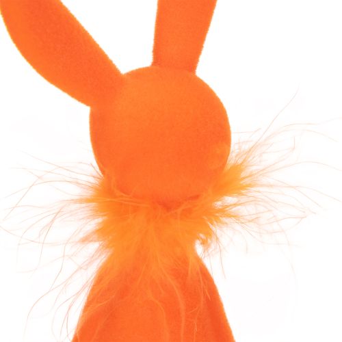 Produkt Figurka siedzącego zajączka wielkanocnego na półkę, na Wielkanoc i wiosnę, 27 cm, 2 sztuki