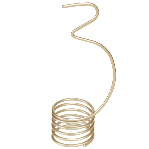 Produkt Świeca dekoracyjna adwentowa cyfry 1-4 matowe złoto metal wys. 10cm 4 szt.