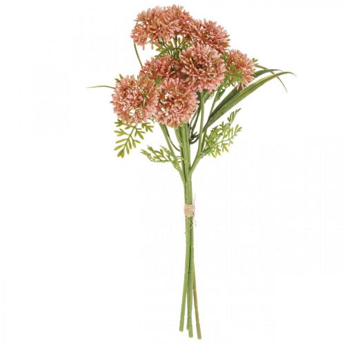 Produkt Kwiaty sztuczne różowe allium ozdobne cebulki ozdobne 34cm 3szt w pęczku